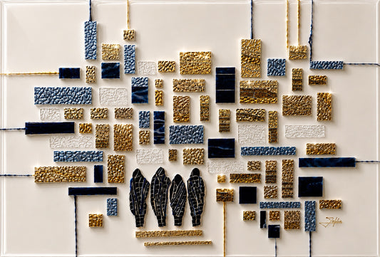 The Kotel- Mosaic on Resin